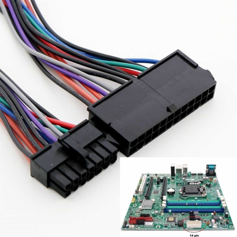 IBM Lenovo PSU Main Power 24-Pin to 14-Pin Adapter Cable