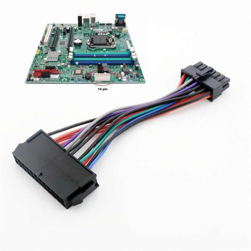IBM Lenovo PSU põhitoite 24-kontaktiline kuni 14-kontaktiline adapterkaabel